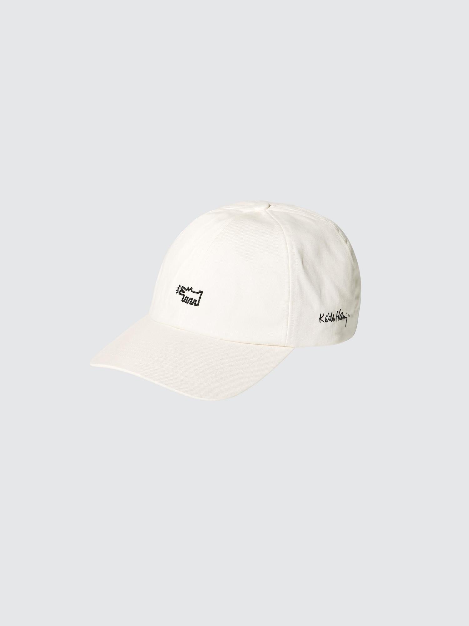 Кепка Uniqlo Keith Haring с защитой от ультрафиолета 01 OFF WHITE/UNISEX FREE