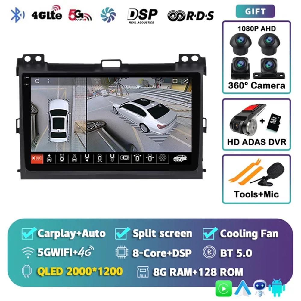 For Toyota Land Cruiser Prado 120 3 Ll For Lexus GX470 GX 470 J120 2002-2009 Car Radio Multimedia Video Player Navigation GPS