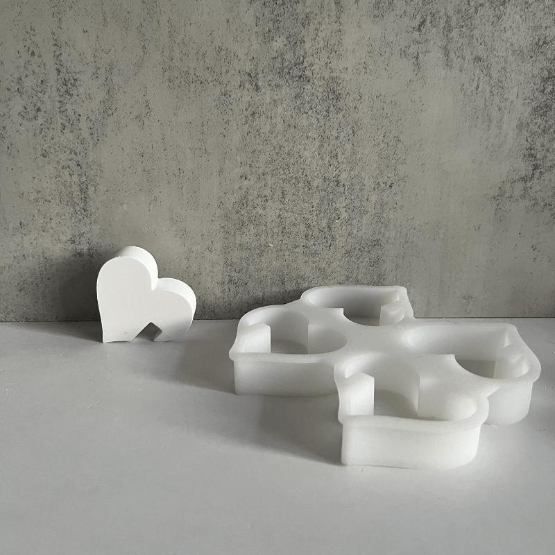 Love Insert Ornament Mold Plaster Molds Plaster Love Love Drip Silicone Moulds Concrete