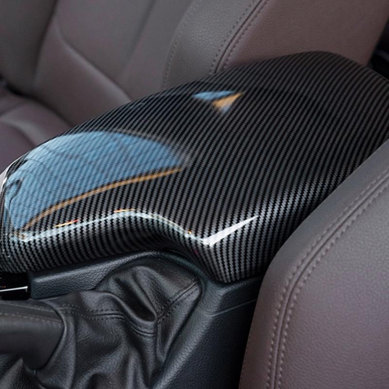 Replacement Armrest Protection Cover for E90 E92 325i Carbon Fiber Texture ABS Armrest Cover Auto Interior Accessories