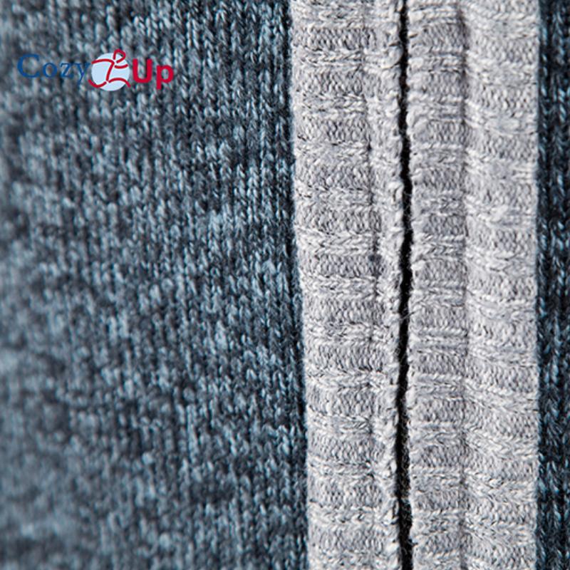 Útulný svetr s límečkem na podzim a zimu zahuštěný sametovým svetrem