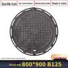 Square and Round Cast Iron Manhole Cover for Electric and Water Utilities