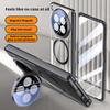 Magnetic Transparent Privacy Screen Tempered Glass Protector Case For Oppo Find N6 Spring Hinged Holder Back Cover