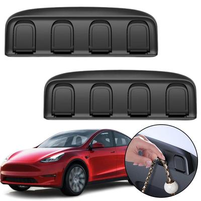 Pour Tesla Y Crochet Caché de Siège de Voiture Support de Banquette Arrière Accessoires de Sac Crochets d'Appui-Tête Cintre Avec Support de Voiture 4 Organisateur Z4S2