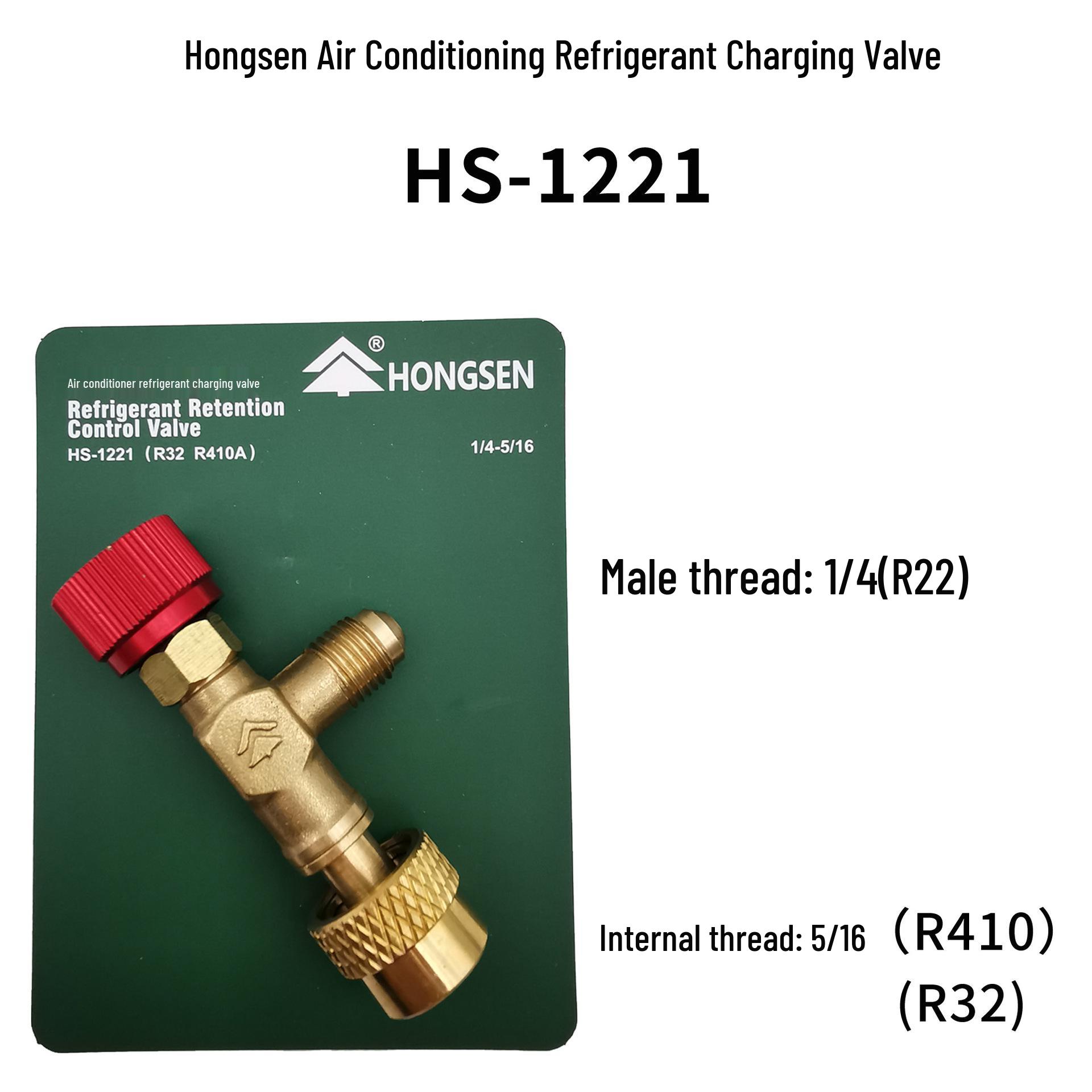 

Hongsen Заправочный клапан для хладагента кондиционера и инструмент-адаптер для R22/R410.