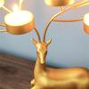 Iron Deer Candle Holder Christmas Decors Metal Wedding Candlesticks for Desk