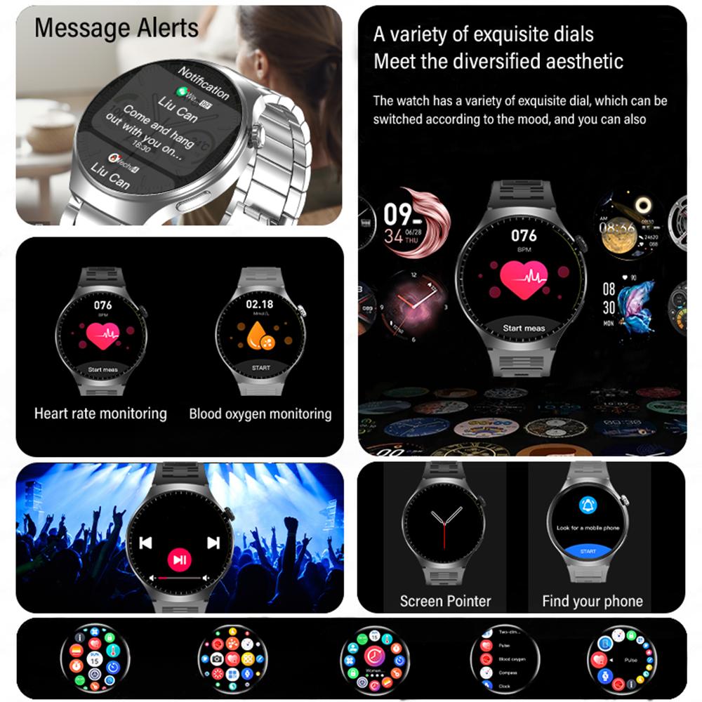 New Smart Watch for Men Full Touchscreen Bluetooth Call Sports Fitness Smart Wristwatch Holiday Gift