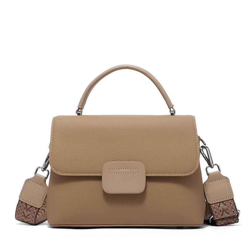 

Simple Fashionable and Versatile Single-shoulder Crossbody Genuine Leather Women s Shell Bag with Large Capacity сірий