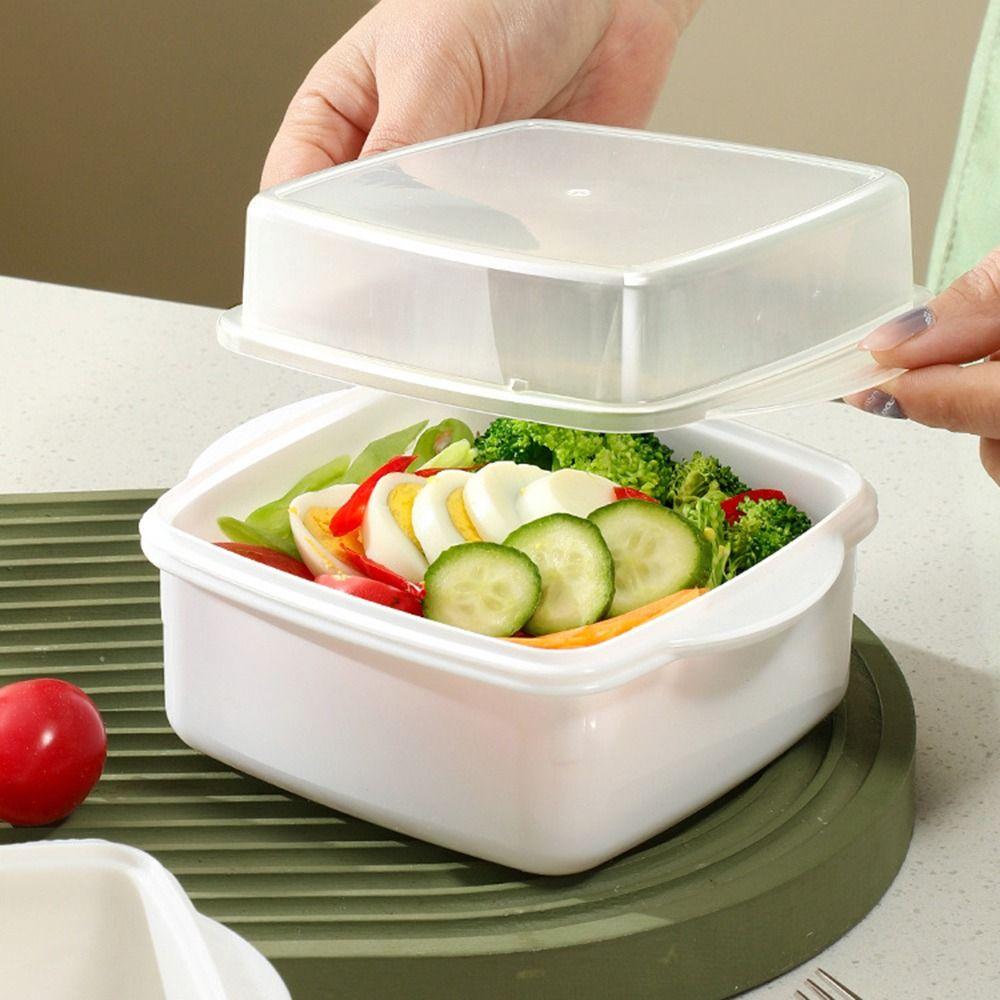 Multi-layered Microwave Oven Steamer Box with Lid Heat-Resistant Kitchen Steamer Plastic Vegetable Lunch Box