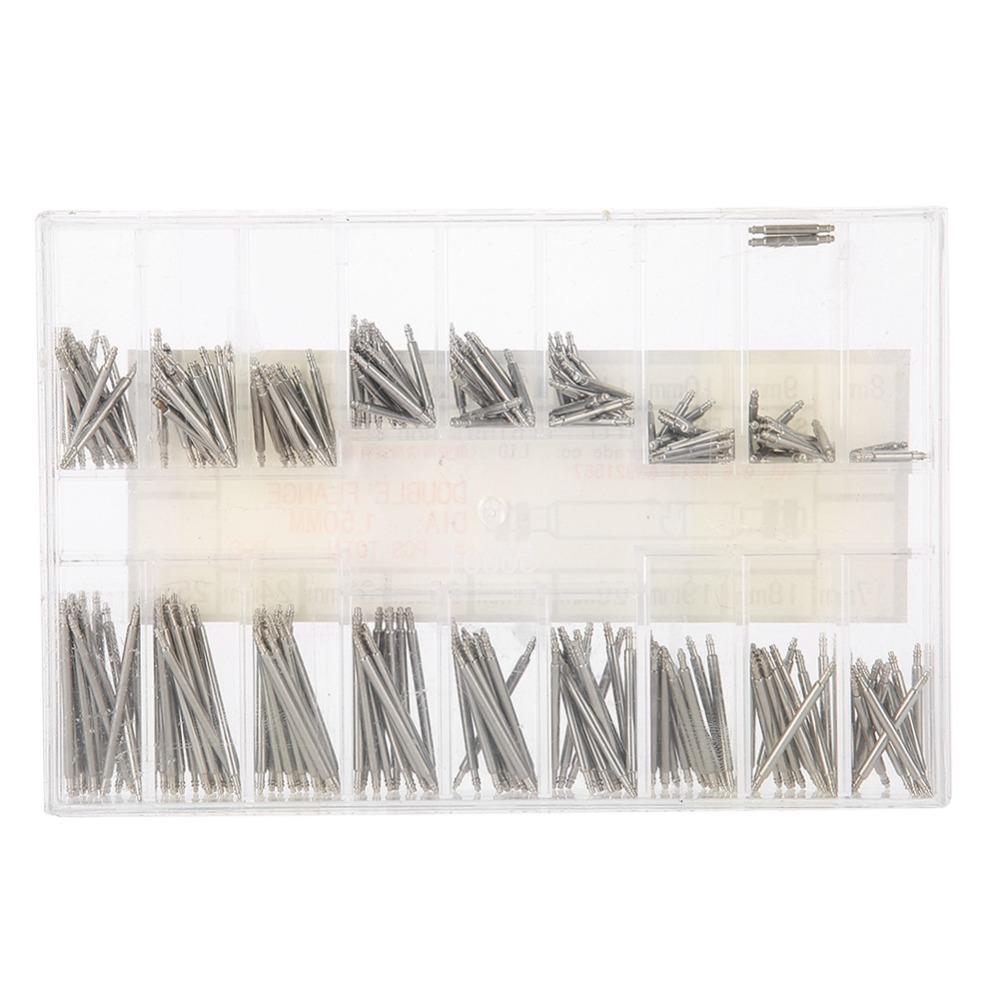 270Pcs 8-25mm Size Watch Strap Ear Sets Stainless Steel Watch Band Pins  Watch Maintenance