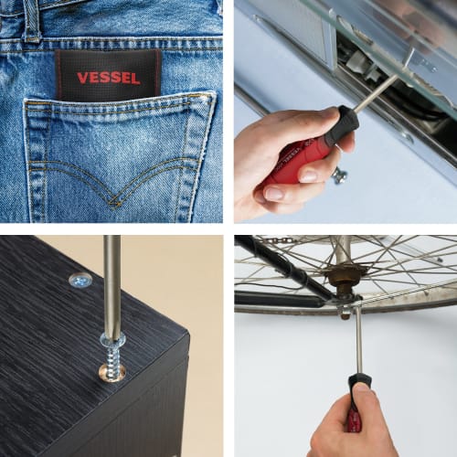 VESSEL Dual Tone Replacement Driver (Set of 4) TD-2100