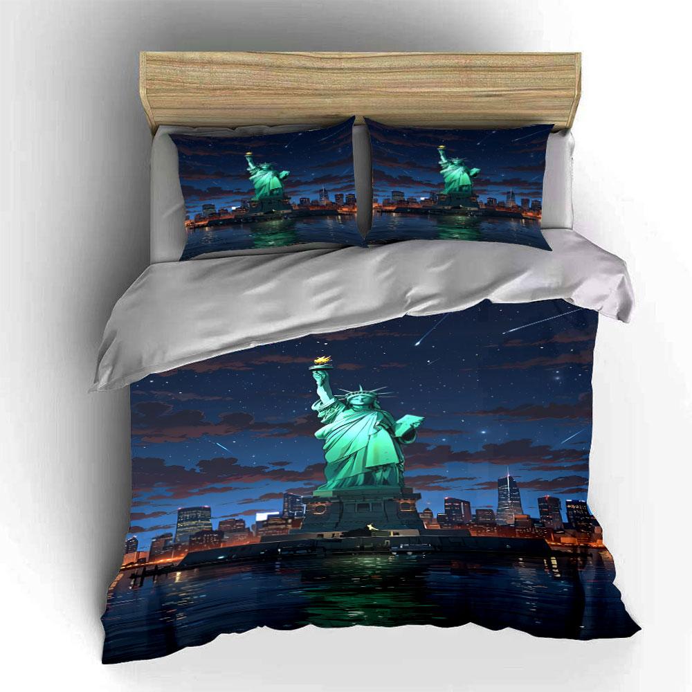 Majestic nighttime skyline elegance Bedding sets Duvet cover sets Duvet covers Pillowcases(1*Duvet Cover 2*Pillowcases without duvet insert)