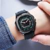 Cool Men'S Watch Rubber Strap Personality Fashion Trend Quartz Black Silicone Men'S Watch Luminous