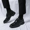 Men's Spring English Brogue Leather Shoes: Casual Business Formal Style, Suited for Matching with Suits
