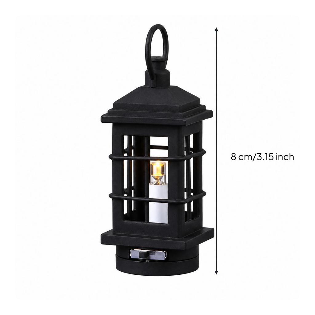Alloy Miniature Lamp Decorative Dollhouse with Illumination Illuminated Display Light