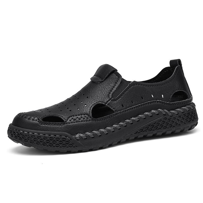 Men s Closed-Toe Mesh Sandals - Breathable Large-Size Casual Beach Shoes Size 47