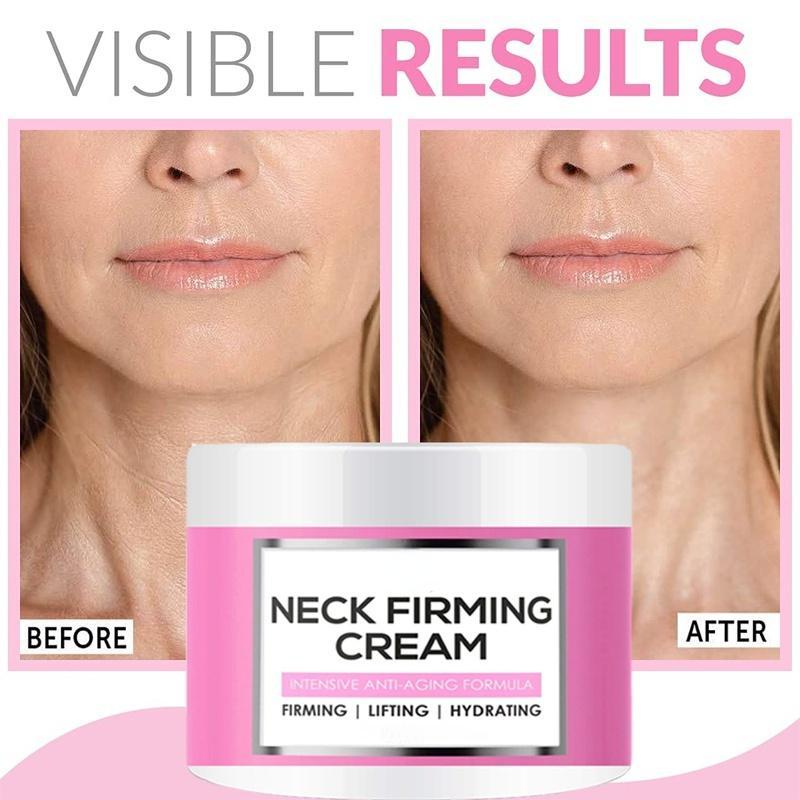 Neck Firming Cream, Anti Aging Moisturizer for Neck , Double Chin Reducer, Skin Tightening Cream - See Results In 3 Days