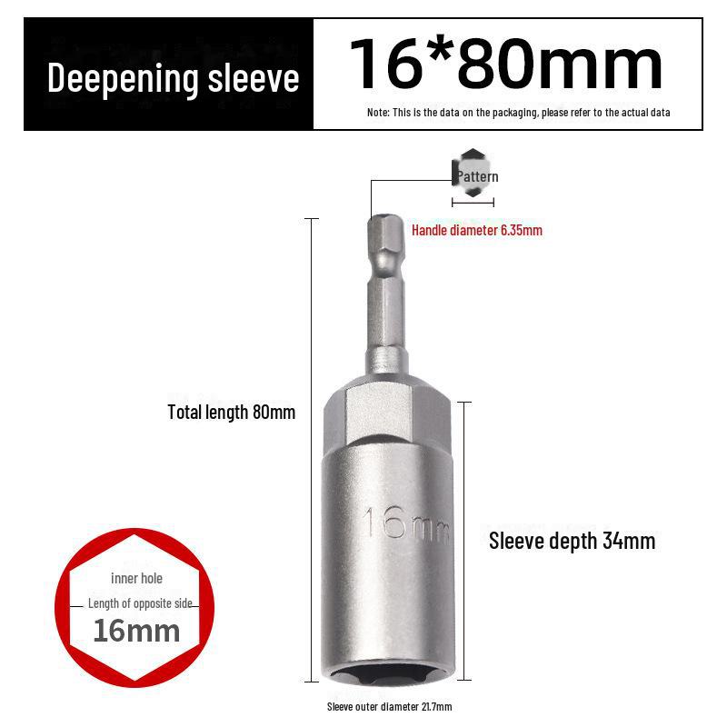 Green Forest 80mm Hexagonal Șurubelniță/Cheie Pneumatică Cap Soclu