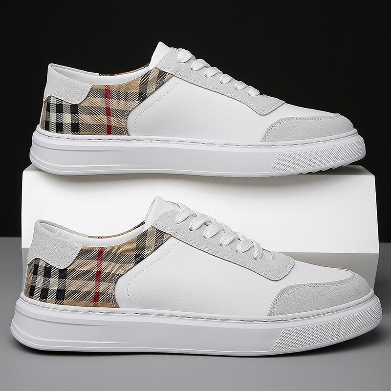 Men's shoes, little white shoes, casual delivery, comfortable, breathable and non-slip Korean version, strap-up, flat-bottom soft-bottom soft-surface