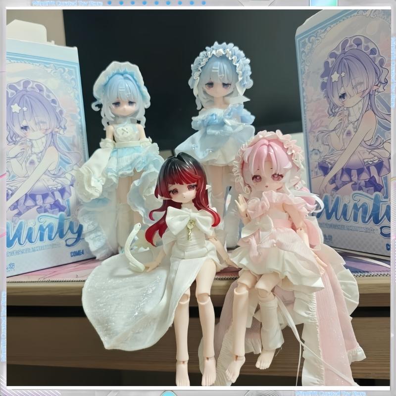 Come4free Minty 1/8 BJD Ocean Gem Series Articulated Action Figure Collectible Toy 8 Points Supermodel Blind Box Xmas Gift