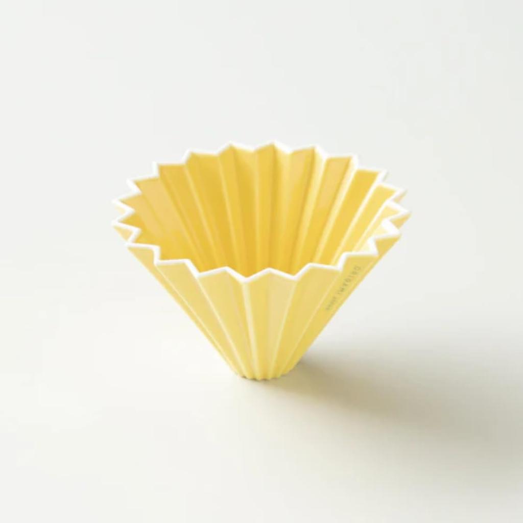ORIGAMI Origami Dripper M Size Yellow For 2 To 4 People Box Included Engraved Holder Sold Separately (Yellow)