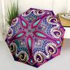 1pc Mandala Artwork Automatic Open/Close Umbrella, Folding Compact Umbrella with Lightweight Design for Women/Men yy251011114