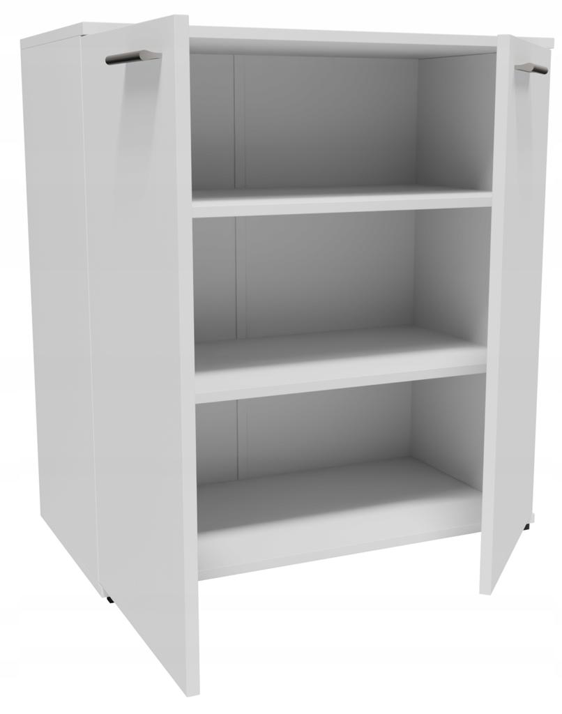 Komoda Szafka Cr3-Kd1 Biała Mały Kompaktowy Regał Półka Na Ubrania Zabawki