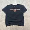 Harley Davidson schwarz-orange Streetwear T-Shirt #bikerstyle Unisex T-Shirt