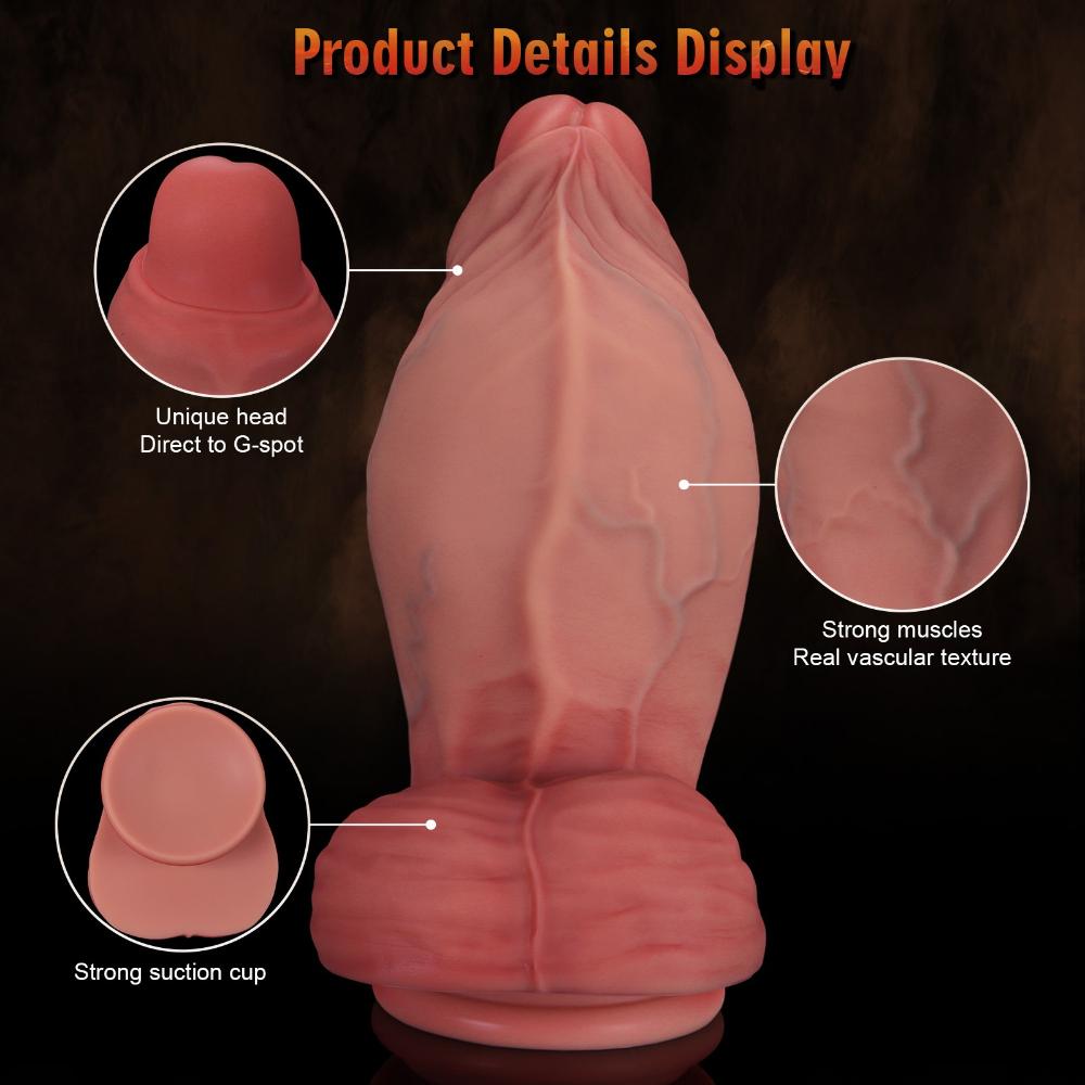 Extra Large Realistic Dildo - Soft Liquid Silicone Female Masturbation Toy Adult Sex Product