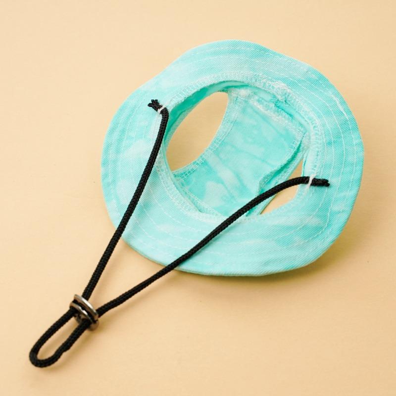 Ombrellino Estivo e Protezione Solare per Cani e Gatti Cappello Anti-perdita per Gatti Fibbia con Cordino Regolabile Cappello da Pescatore Cane Animale Domestico