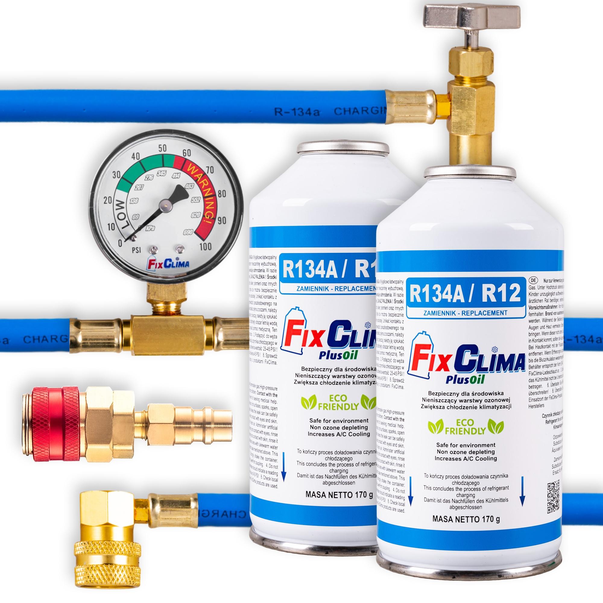R134A Air Conditioning Refill Kit &