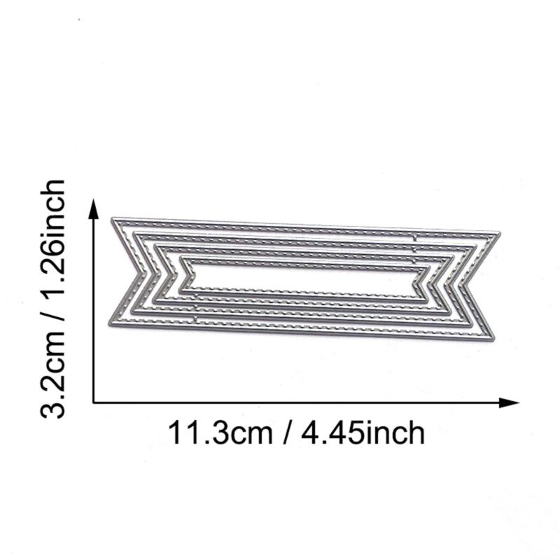 Metal Cutting Dies Label Frame Card Embossing DIY Photo Album Template Mold