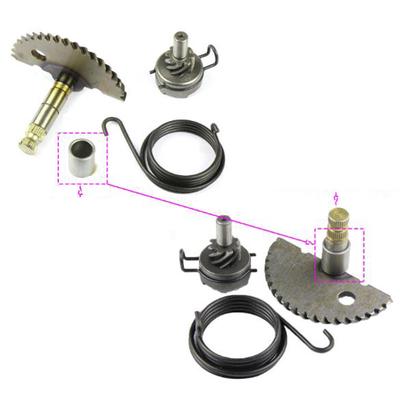 Para 50cc gy6 139qmb scooter atv kick start kit completo eixo de engrenagem pinhão da mola
