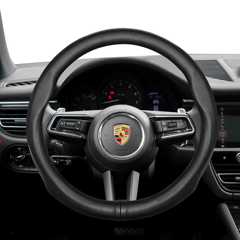 Para Cubierta de Volante Porsche Ultra - Fina Piel de Microfibra Transpirable Cayenne Macan Panamera Taycan 718 911
