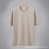 G New Solona Ice Silk Cool T-Shirt Men's and Women's Short Sleeve Solid Color T-Shirt Breathable Crew Neck Print Advertising Shirt