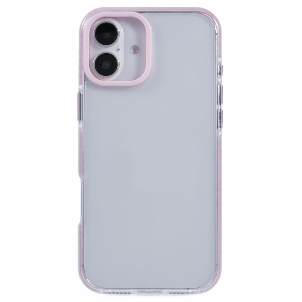 For iPhone 16 Clear Case TPU+PC Shockproof Phone Back Cover