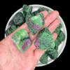 Natural Ruby Zoisite Raw Stones Reiki Healing Crystal Red Green Treasure Gem Aromatherapy Stone Diffuser Meditation For Gift