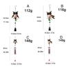 Owl Wind Chime Wall Art Hanging Decoration for Backyard Owl Windbell Indoor Outdoor Wall Sculpture for Bedroom Balconies