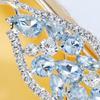 Rhinestones Glasses Frame No Lens Blingbling Face Jewellery Crystal Glasses Frame for Women Girl Sunglasses Frame