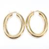 Jil Sander 925 Oval Hoop Earring Gold colorUsed