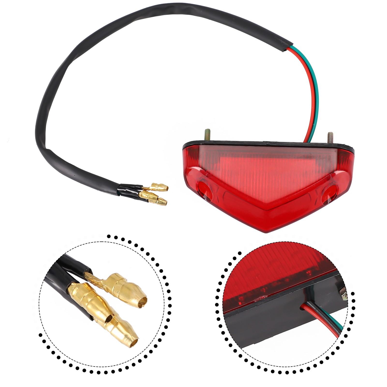 

12 светодиодная мотоциклетная фара и задний фонарь, широкий угол и светоотражающее покрытие красный