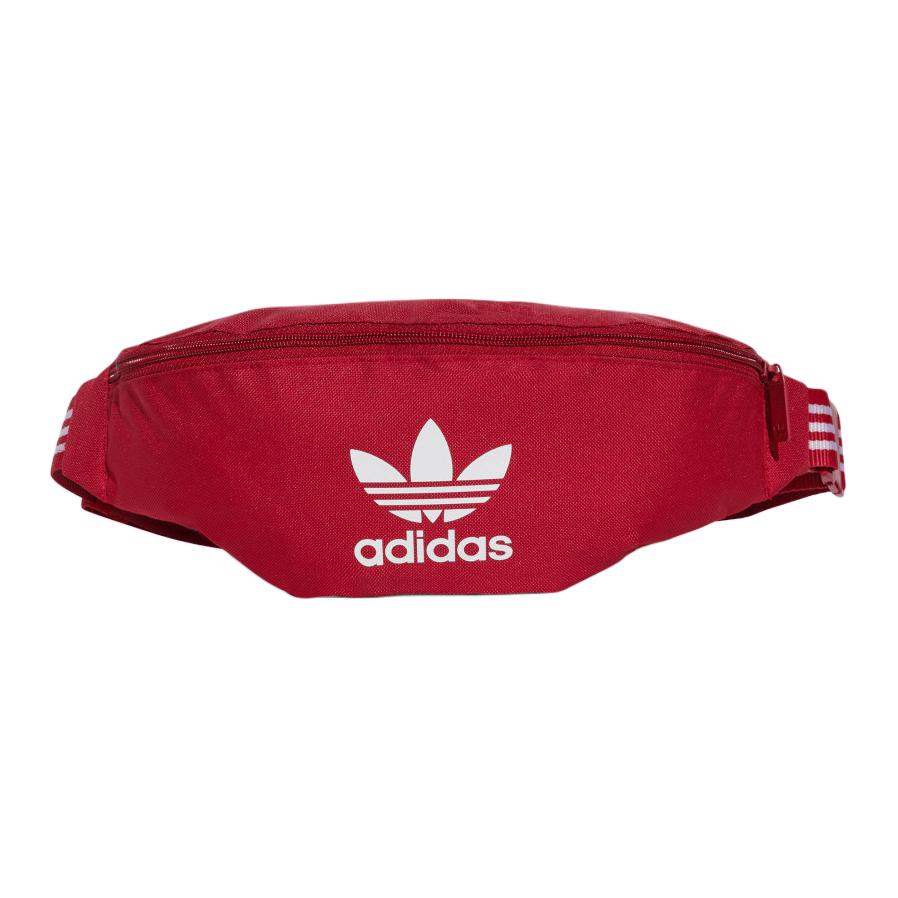 Adidas Originals Adicolor Sport Versatile Zipper Shoulder Crossbody Waist Bag Unisex Bags Red IX7468 Red