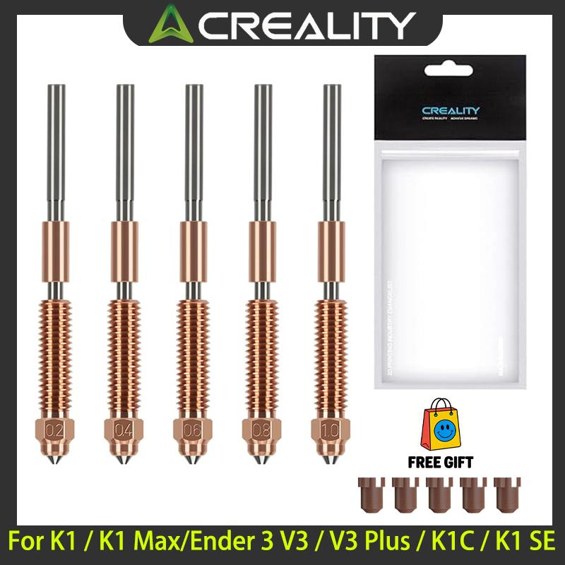Creality K1C Unicorn Quick-Swap Nozzle Kit Integrated Chromium Zirconium for K1 K1 Max Ender 3 V3 V3 plus K1C K1SE 3D Printer