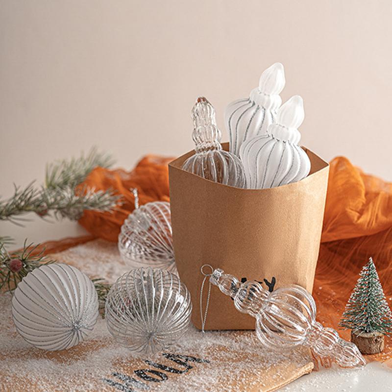 1PC Minimalist Holiday Hanging Ornaments Stylish Tree Hanging Accessories Photo Prop Christmas Balls Atmosphere Photography Orbs