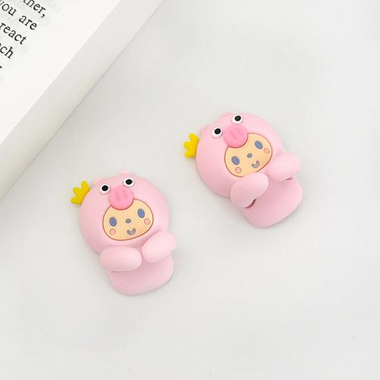 2Pcs Silicone Cable Organizers Multipurpose Wire Management Clips Cute Animal Design Adhesive Cord Holders