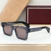 Big Square Handmade Acetate Sunglasses Classical Men Uv400 High Street Style Vintage Prescription Eyeglasses with Case