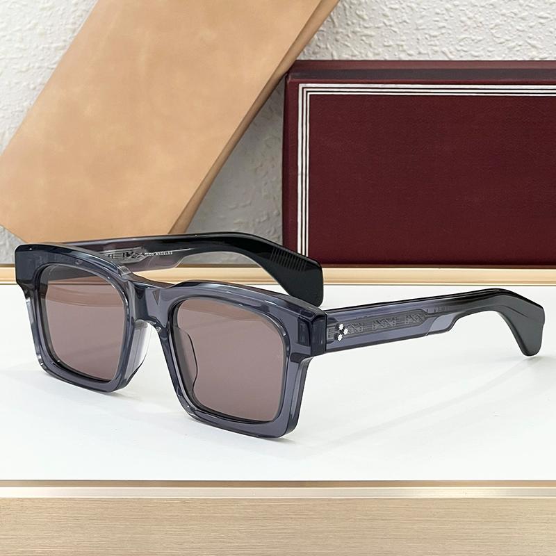 Big Square Handmade Acetate Sunglasses Classical Men Uv400 High Street Style Vintage Prescription Eyeglasses with Case