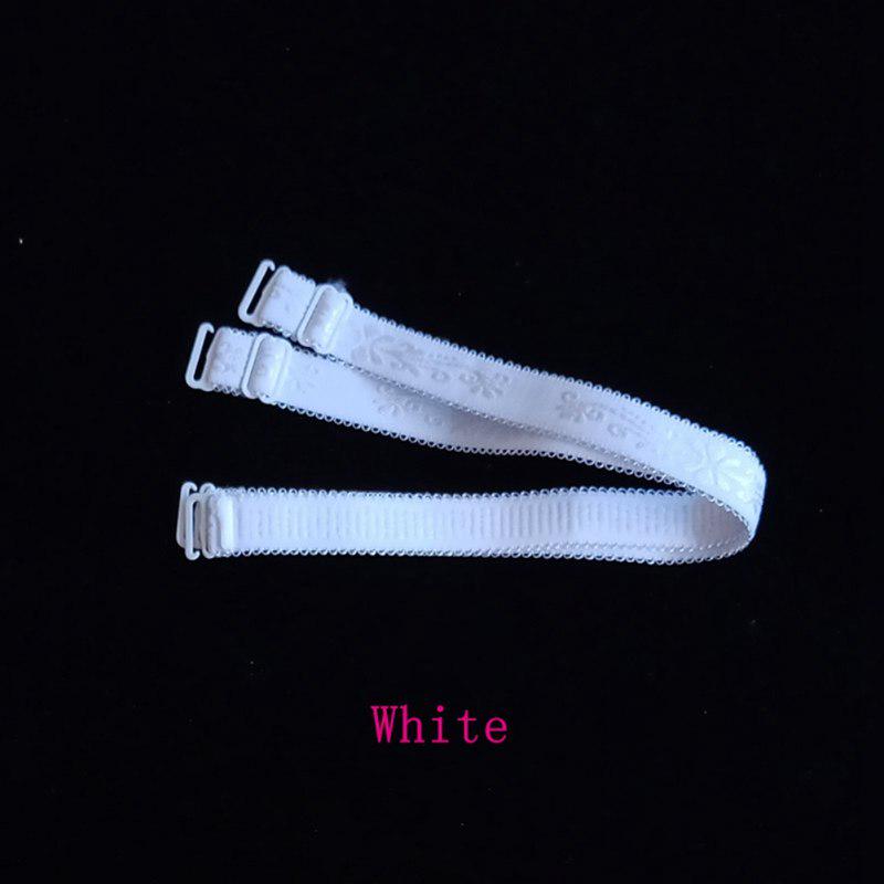 Adjustable Floral Lace Buckle Bra Straps For Women's Elastic Bra Extension Strap Clip Expander Adjust