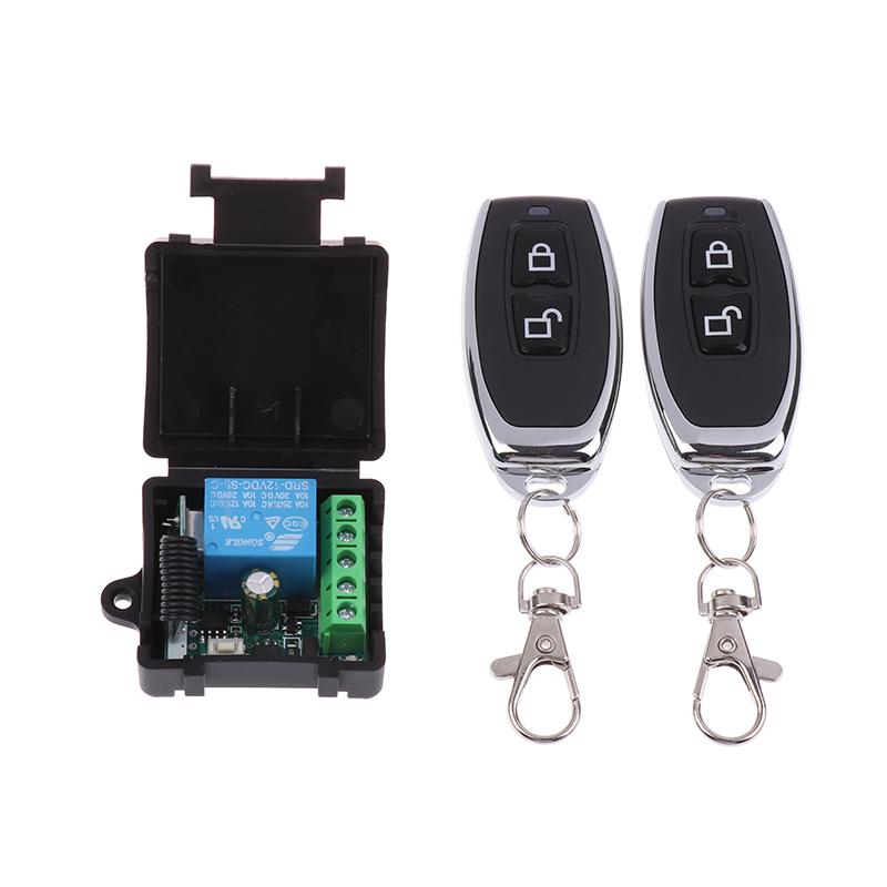 Universal Gate Remote Control Switch Dc 12V Rf 433 Mhz Asking Code Relay Receiver Diy Mini Module For Garage Door Led Lighting