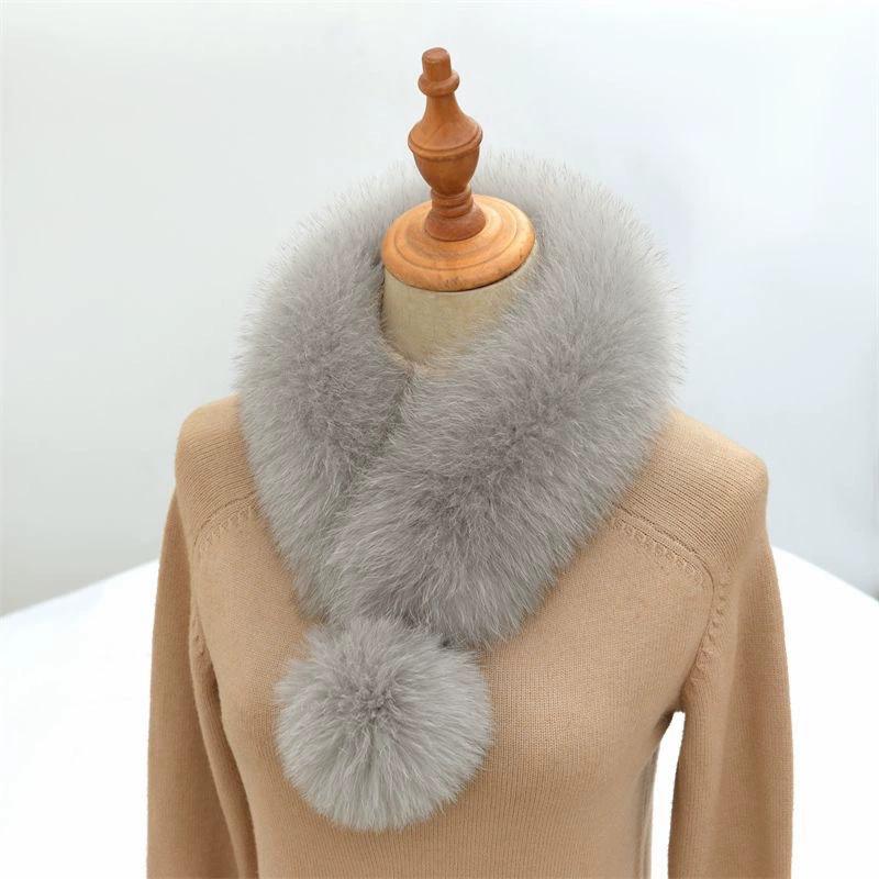 1PC Furry High-end Scarf Warm Fur Collar Thick Plush Skin-friendly Delicate Fashionable Stylish